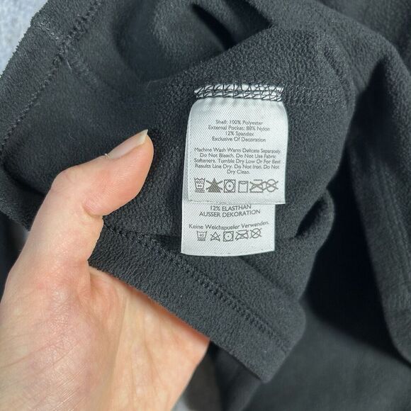 Eddie Bauer Quarter Zip Mens Medium Black Fleece First Ascent Pullover Outdoors - Picture 8 of 8